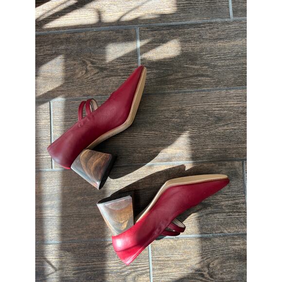 Huma blanco Perry Cherry Mary Jane Heel 37 - Picture 5 of 9